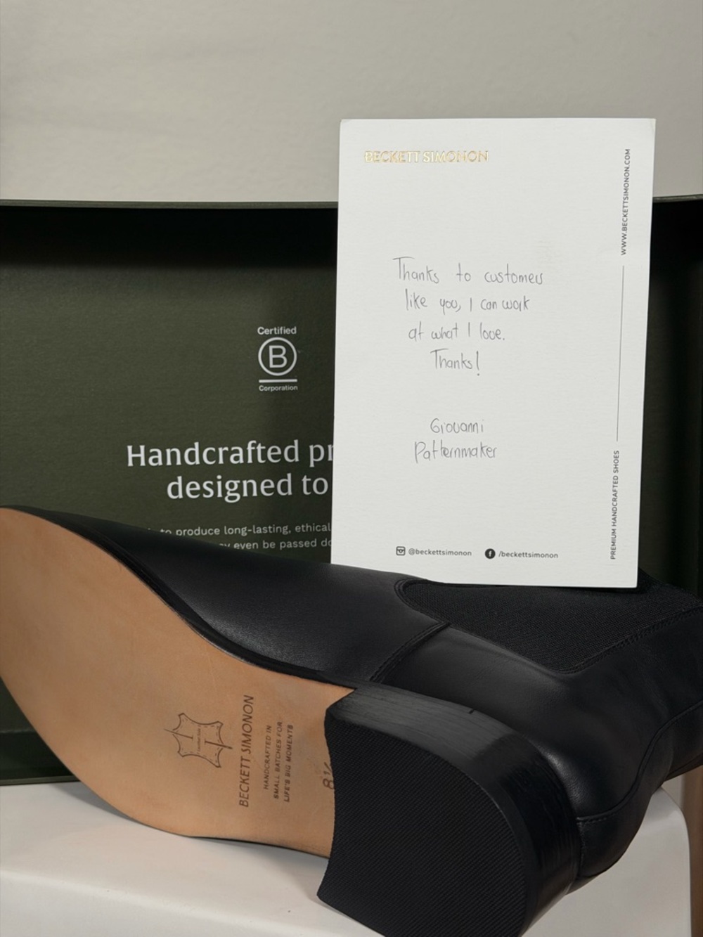 Beckett Simonon Black Women's Maeve Chelsea Booties - Picture 8 of 16